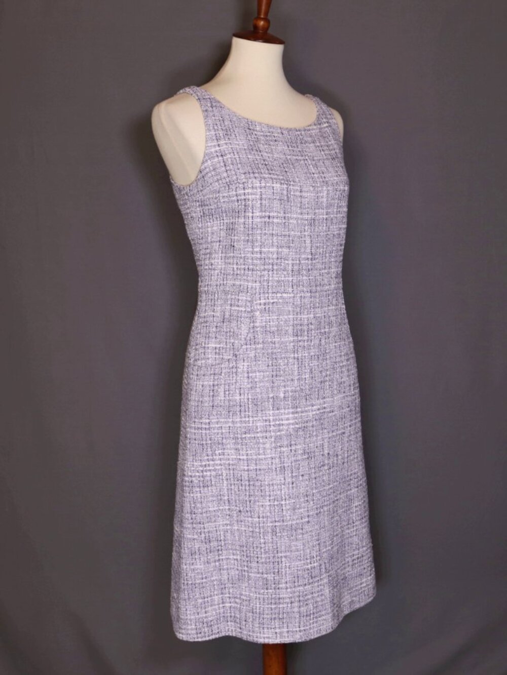 CHANEL Size 40 Lilac Purple White Dress Knee Length - Picture 3 of 15